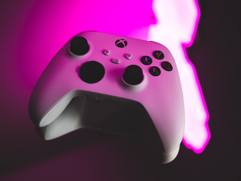 Neon-lit exploration screenshot